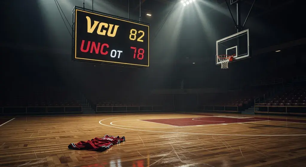 VCU rallies from 19-point deficit to beat North Carolina 82-78 in overtime in NCAA first-round game