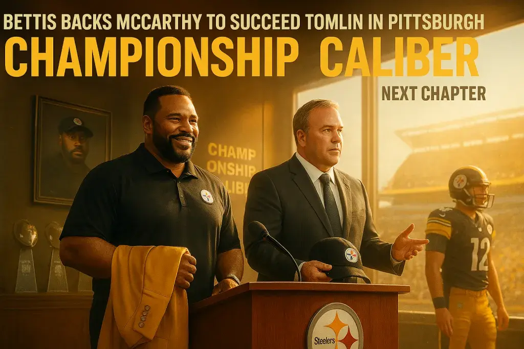Bettis backs McCarthy to succeed Tomlin in Pittsburgh