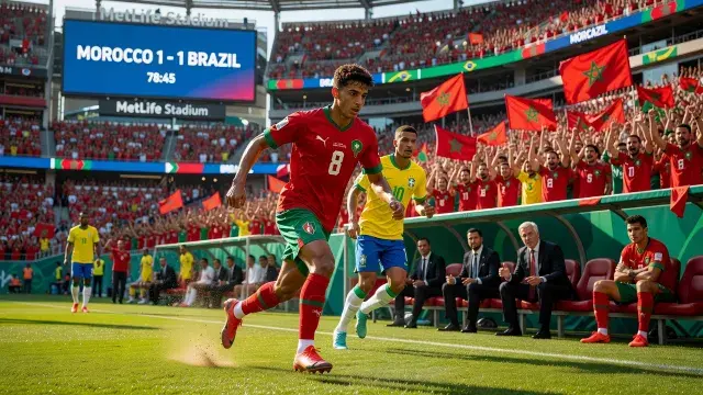 Bouaddi Announces Himself on World Stage With Commanding Morocco Display Against Brazil